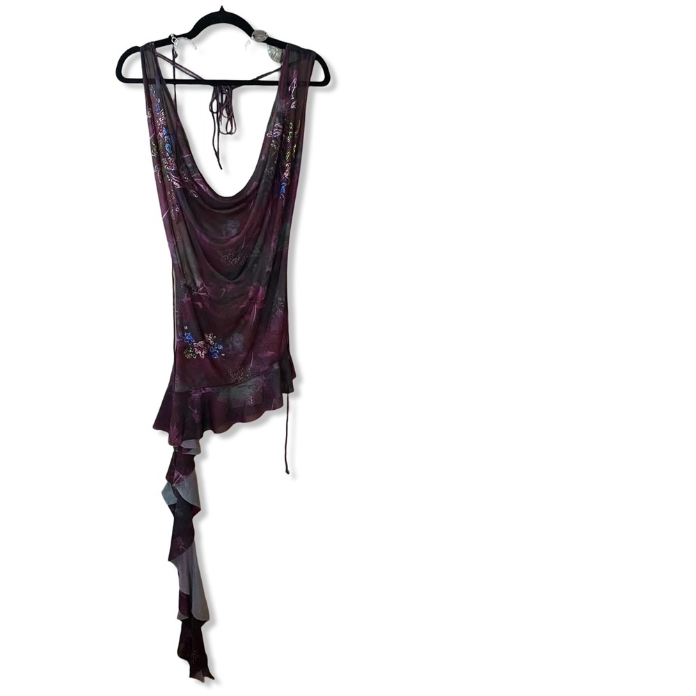 Jaded London Purple Floral Mini Dress - Picture 6 of 14